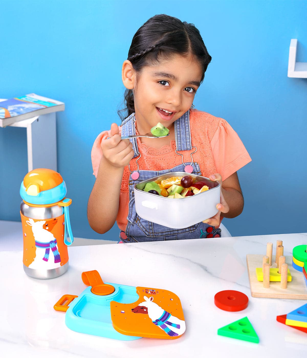 Lunchmate Mini Stainless Steel Lunch Box with Spoon 500 ML