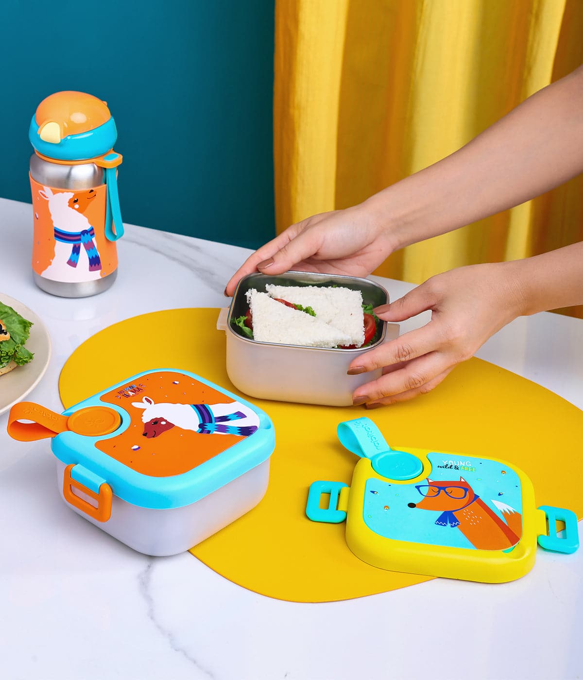 Lunchmate Mini Stainless Steel Lunch Box with Spoon 500 ML