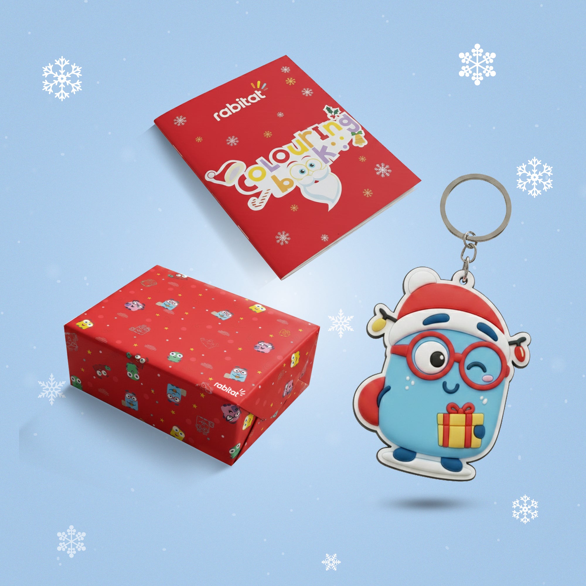 Rabitat Gift Wrap + Keychain + Smash Theme Book