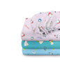 100% Organic Cotton Fitted Crib Sheets Pack of 3 (Full Size)
