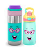 Tale of two bottles Combo (1 Snap Lock Sipper Bottle + 1 Clean Lock Insulated Stainless Steel Bottle)
