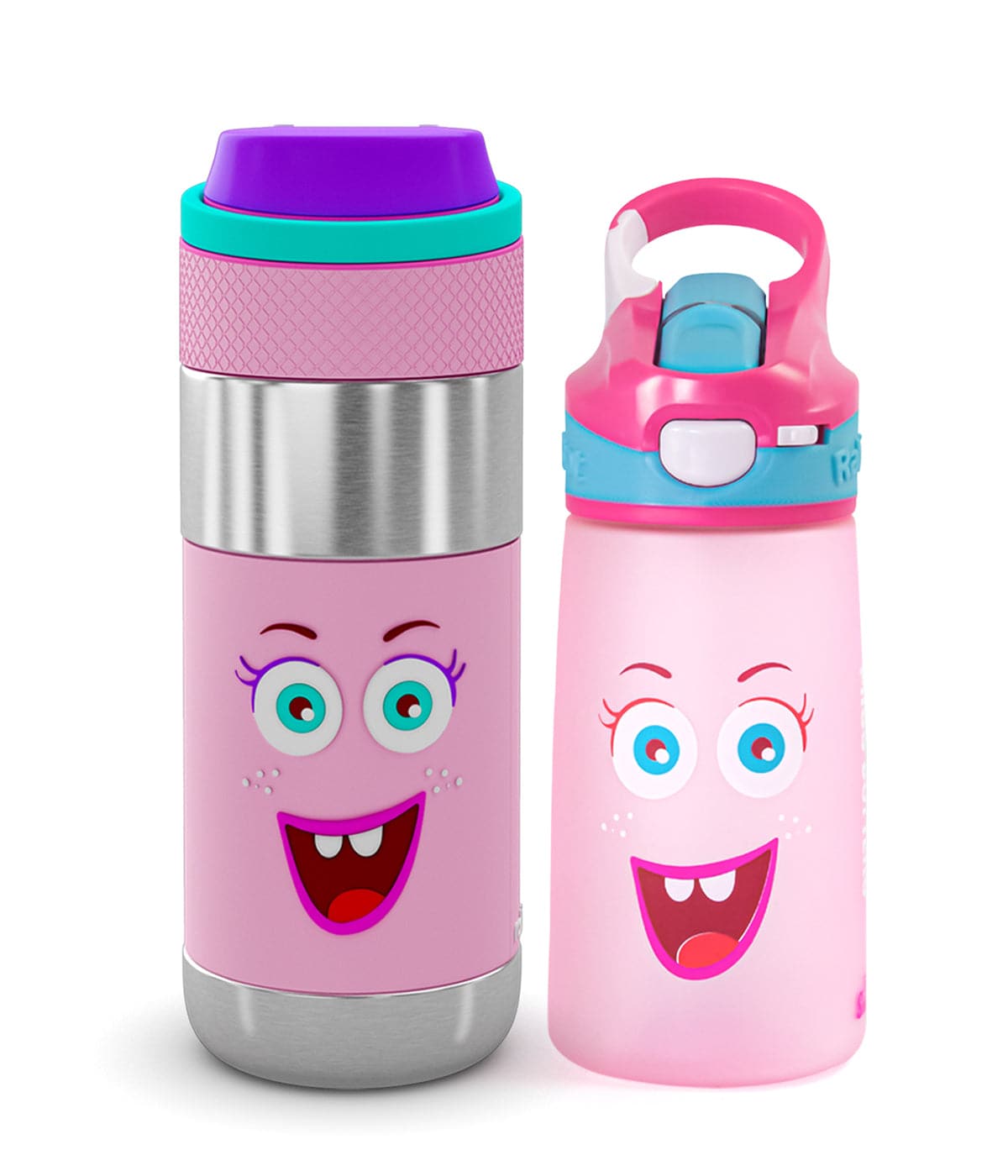 Tale of two bottles Combo (1 Snap Lock Sipper Bottle + 1 Clean Lock Insulated Stainless Steel Bottle)