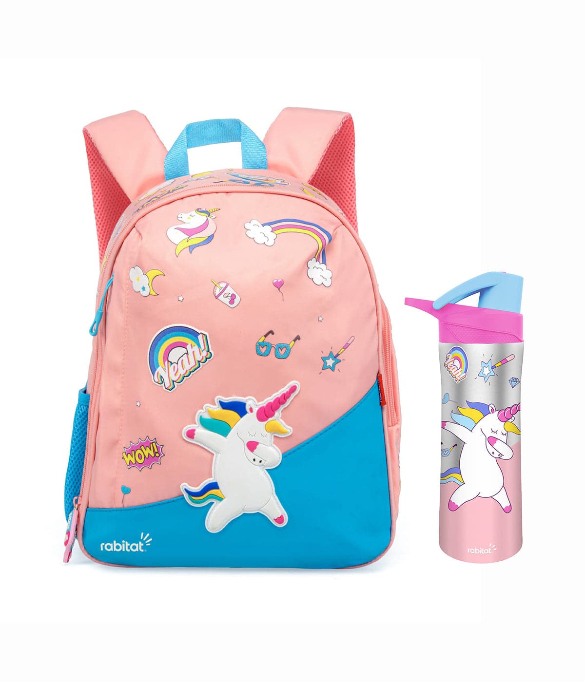 Nutripack Combo (Smash Big kid School Bag + Nutrilock Insulated Stainless Steel Bottle)