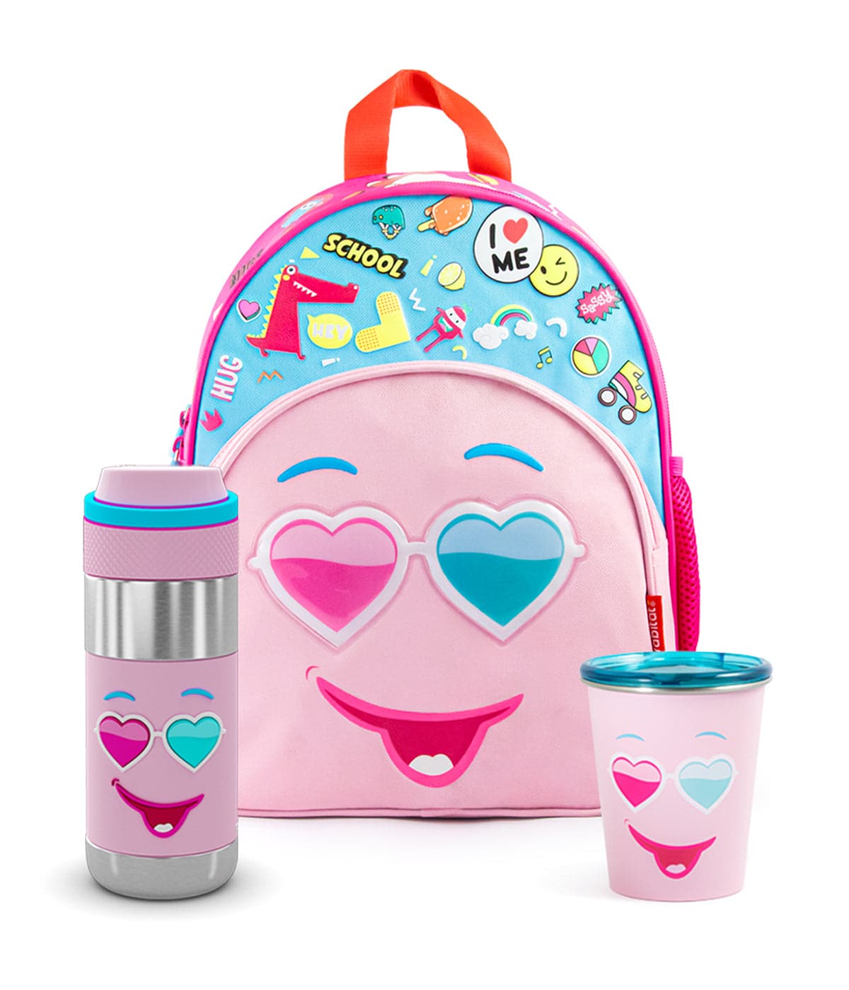 Essential Combo Steel (1 Smash Kids School bag + 1 Better Cup with Training Lid + 1 Clean Lock Insulated Stainless Steel Bottle)