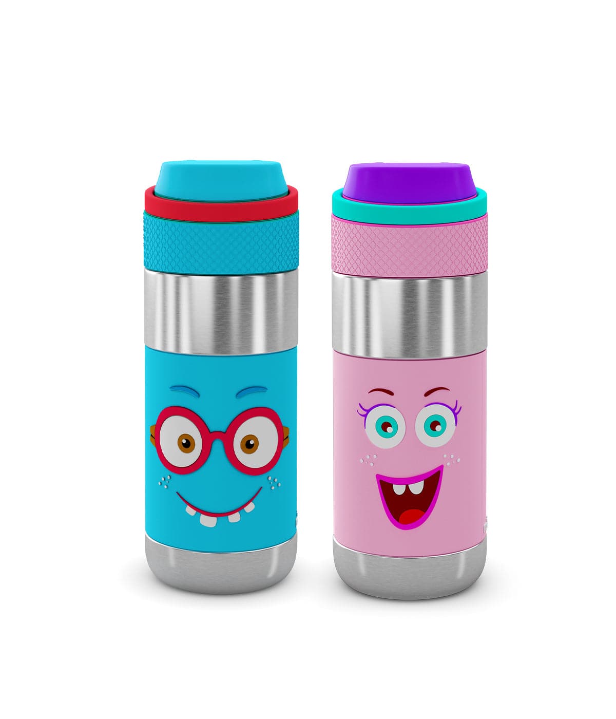 Sibling set steel (Clean Lock Insulated Stainless Steel Bottles Pack of 2)