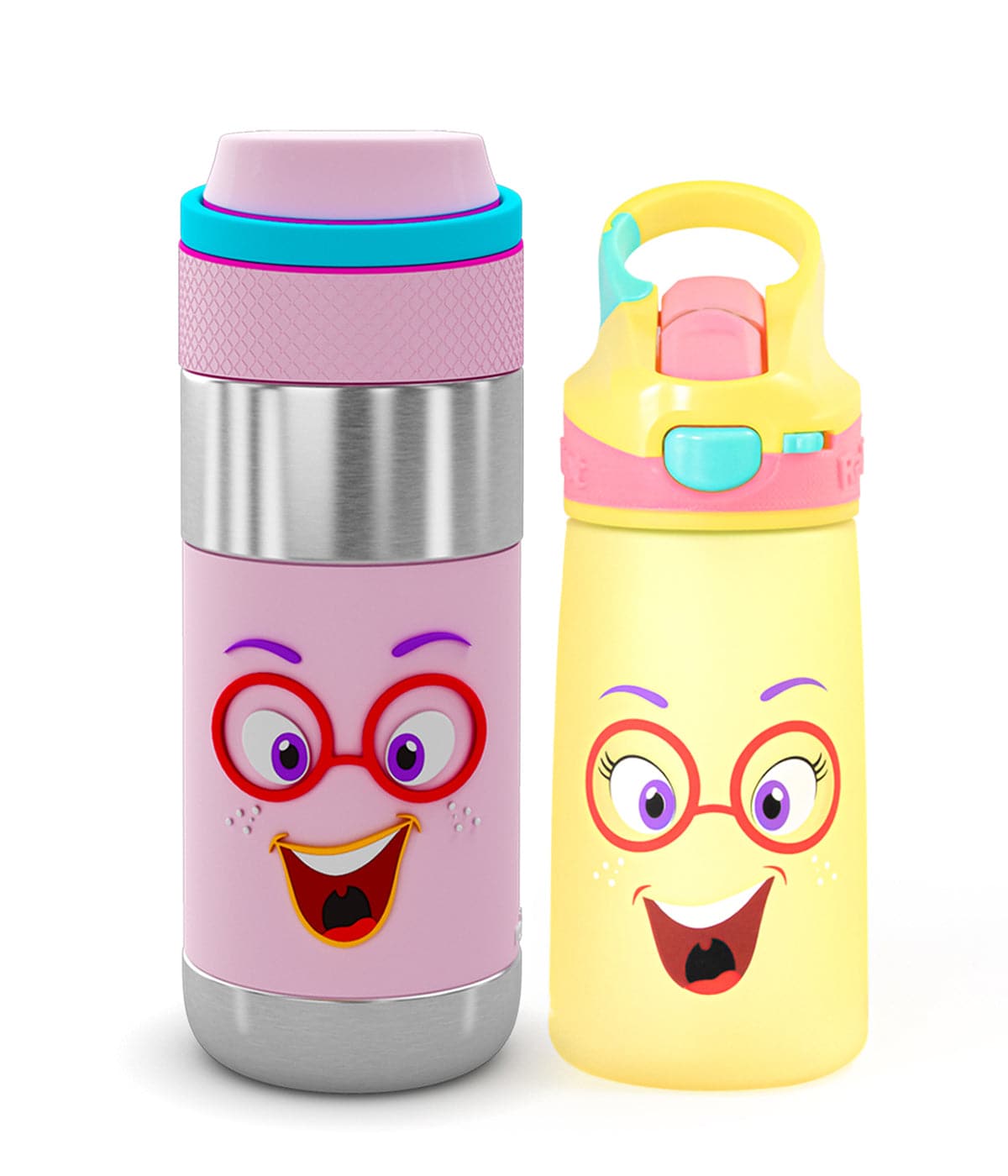 Tale of two bottles Combo (1 Snap Lock Sipper Bottle + 1 Clean Lock Insulated Stainless Steel Bottle)