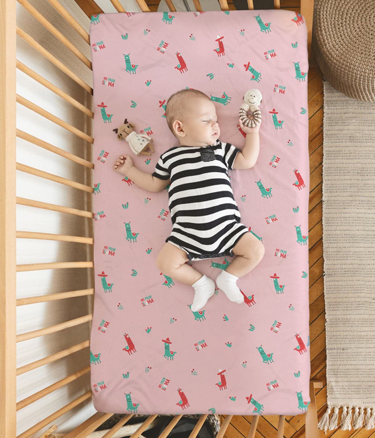 All Weather Quilt + Organic Cotton Flat Crib Sheet Combo