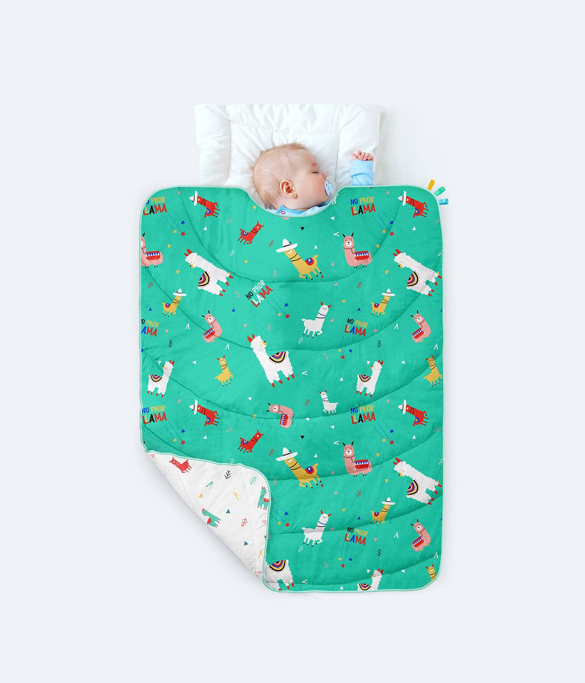 All Weather Quilt + Organic Cotton Flat Crib Sheet Combo