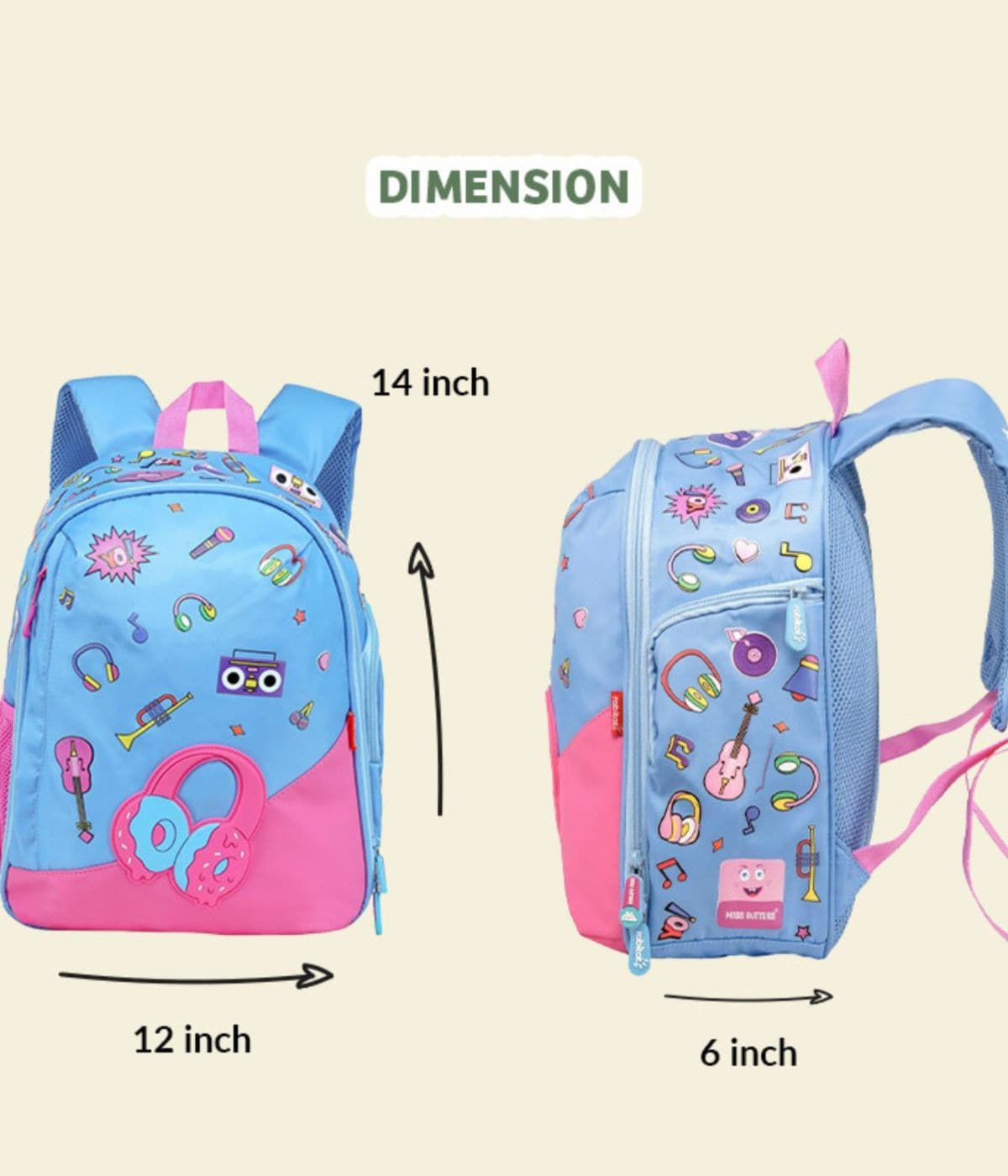 Smash Big Kid 4 8yrs 14 inches School Bag Rabitat