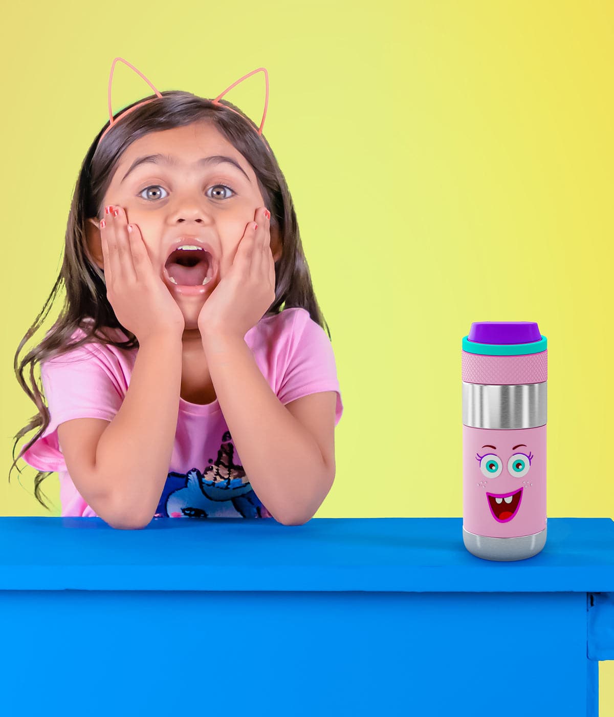 Essential Combo Steel (1 Smash Kids School bag + 1 Better Cup with Training Lid + 1 Clean Lock Insulated Stainless Steel Bottle)