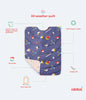 All Weather Quilt + Organic Cotton Flat Crib Sheet Combo