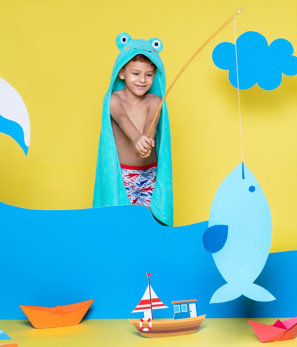 Rabitat kids hooded bath towel