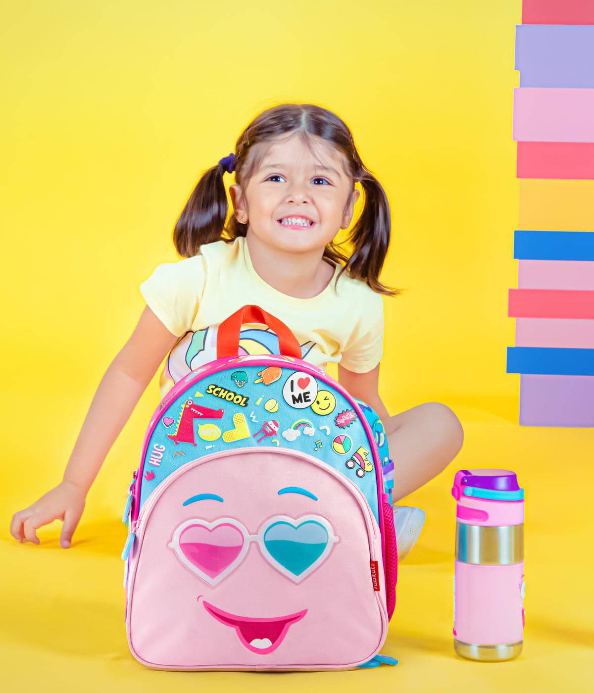 Essential Combo Steel (1 Smash Kids School bag + 1 Better Cup with Training Lid + 1 Clean Lock Insulated Stainless Steel Bottle)