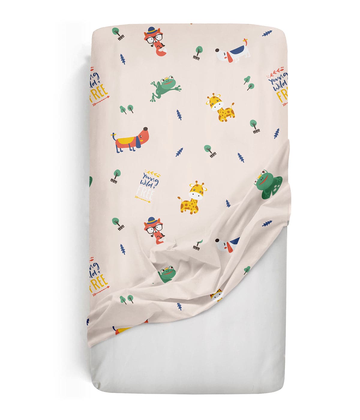 Rabitat 100% organic cotton flat & fitted crib sheets