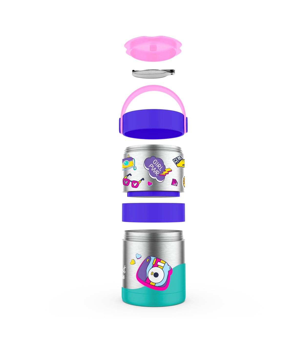 Mealmate Max Insulated Lunch Flask with Add on Steel Container 700 ML