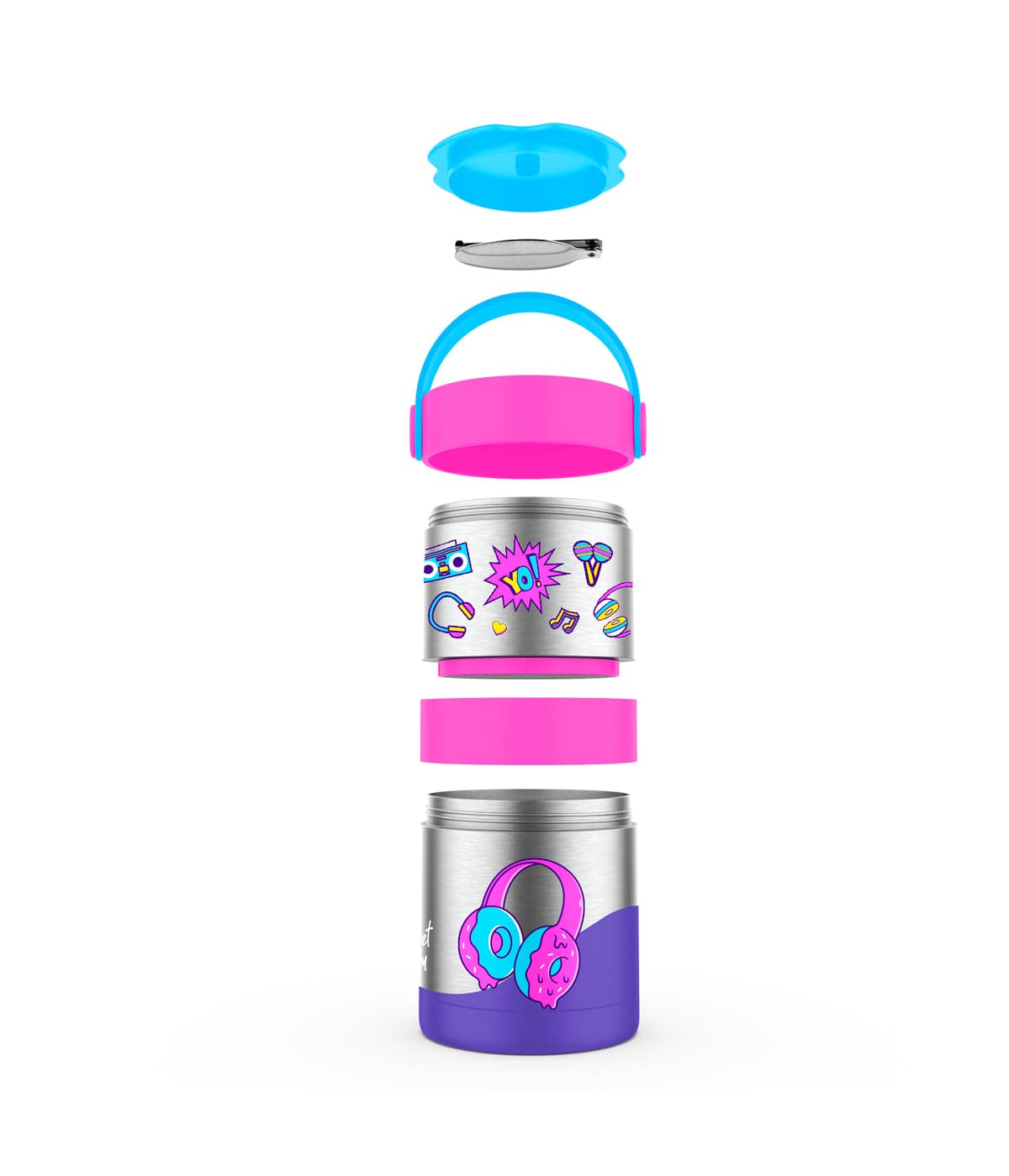 Mealmate Max Insulated Lunch Flask with Add on Steel Container 700 ML