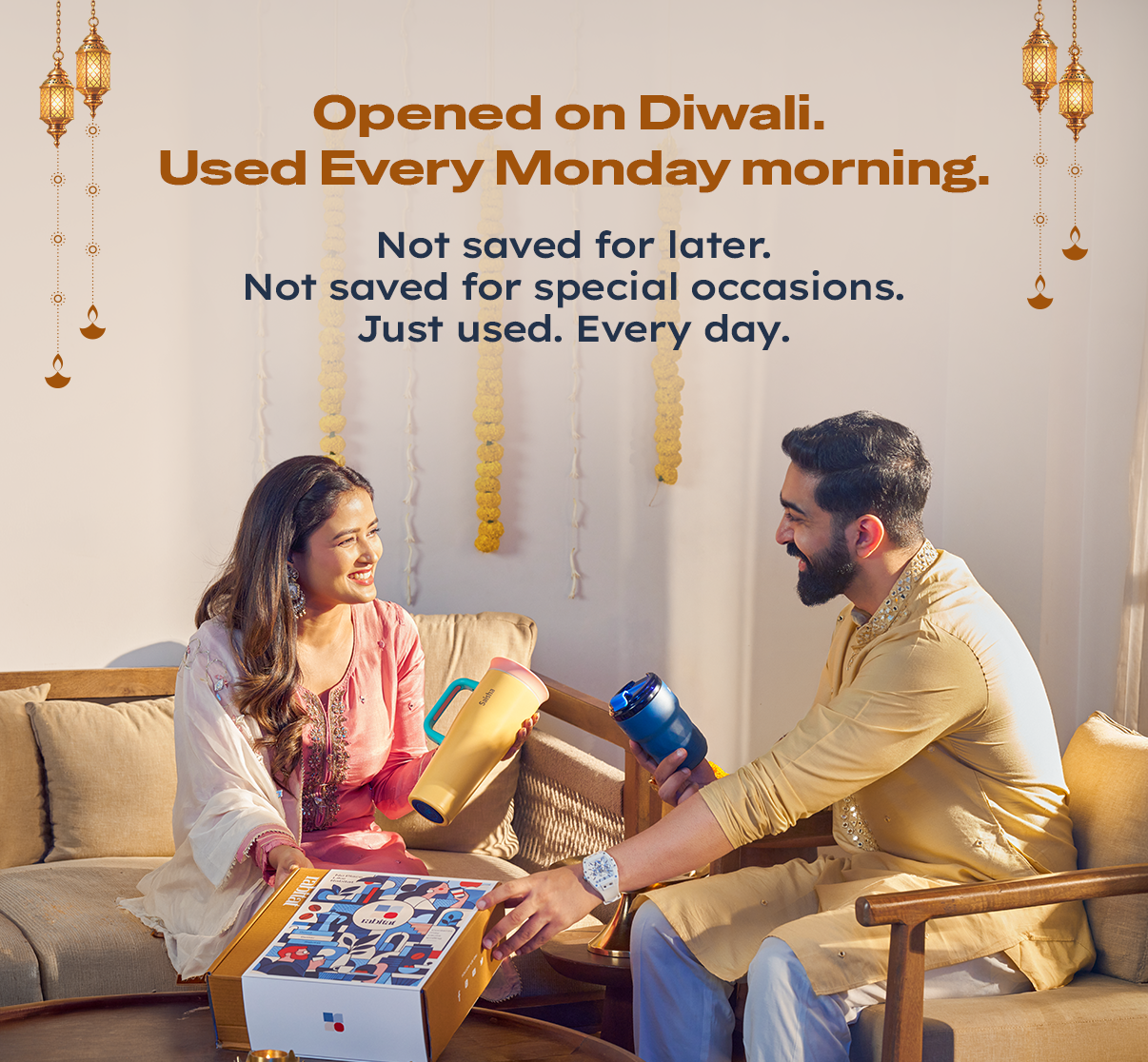 Opened on Diwali. Used every Monday morning.